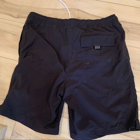 Lands End black swim trunk board shorts Size M (32-34) - Picture 2 of 4